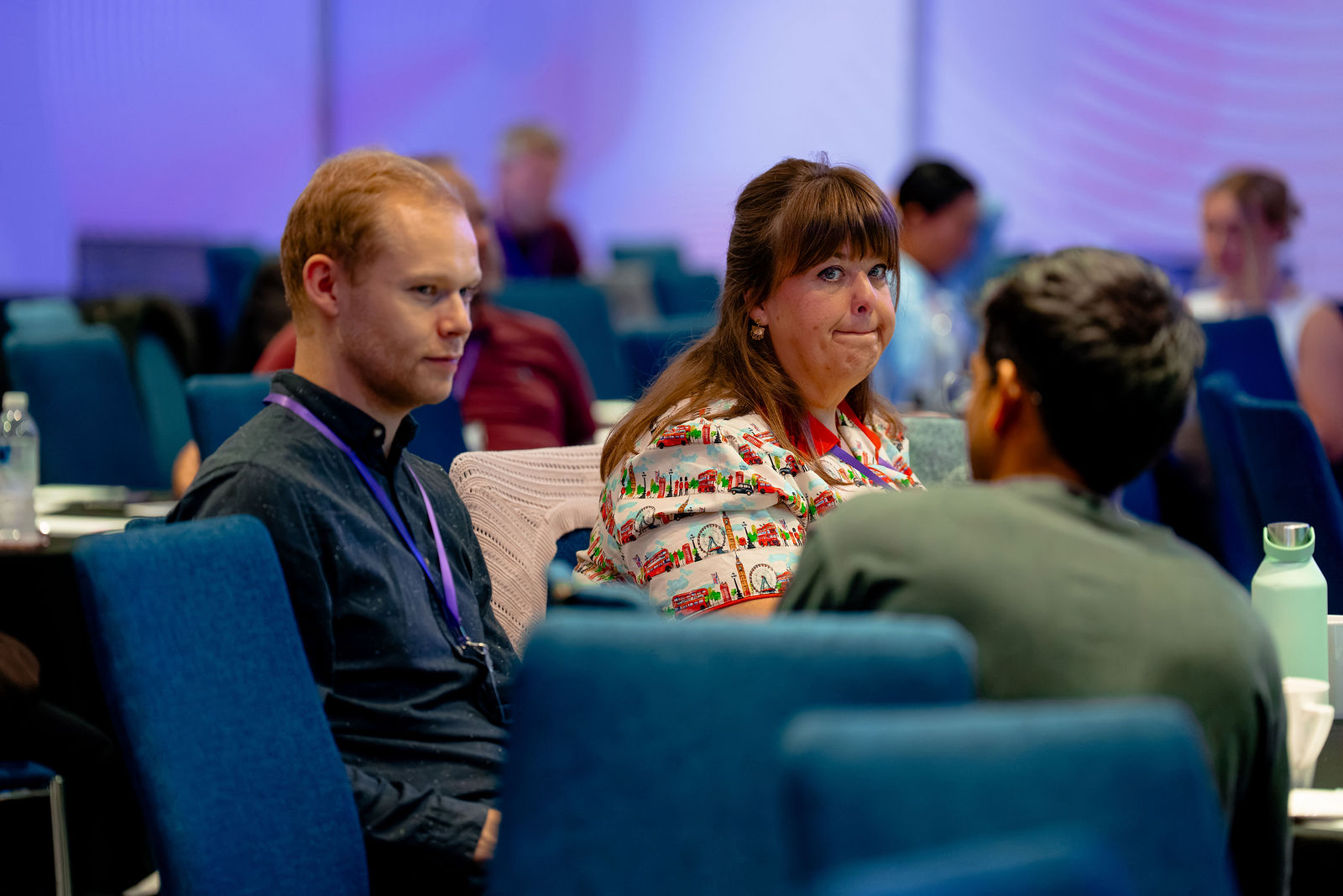 Participants in discussion during the masterclass.