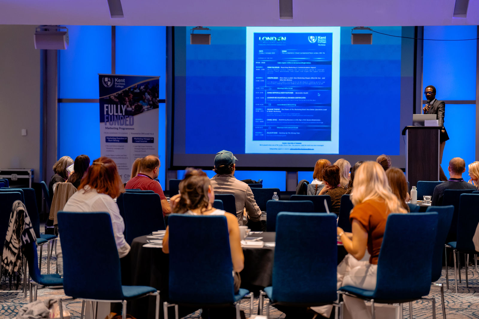 Delegates gathered for a presentation at the London Masterclass