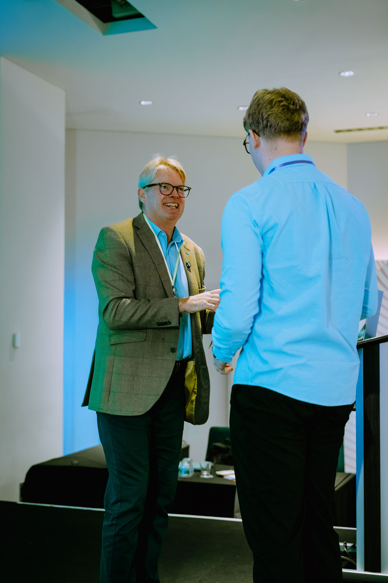 Congratulations during the London Masterclass certificate presentations.