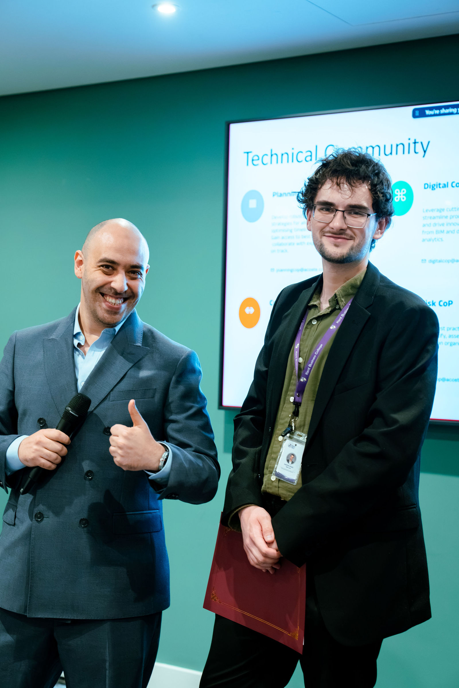 A recognition presentation at the London Masterclass.