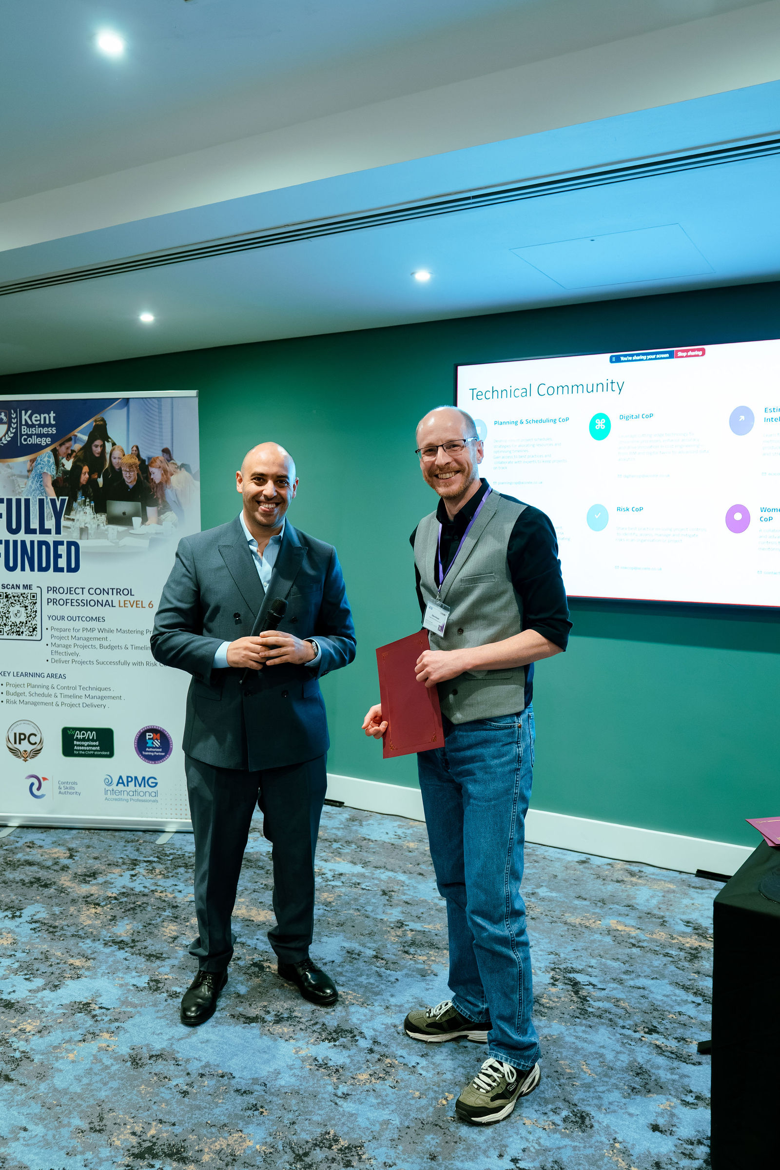 A presentation moment at the London Masterclass.